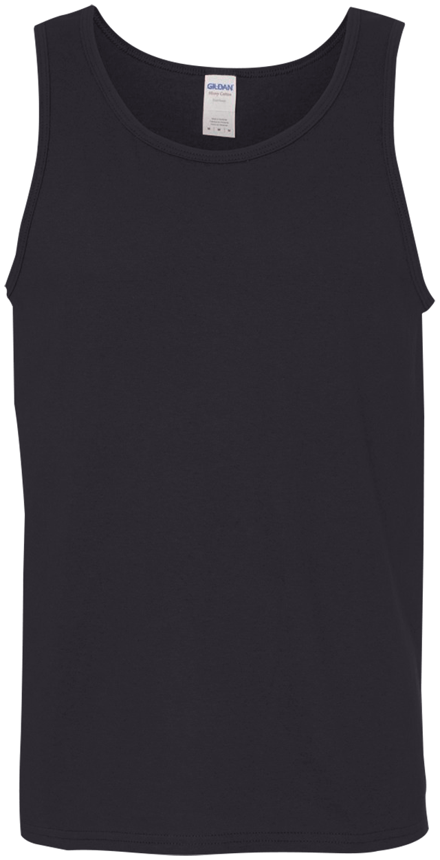 Black cotton tank, supplier preview of the undecorated garment
